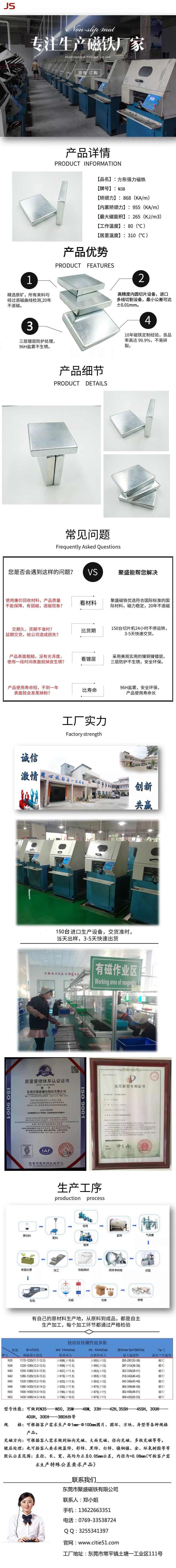 強(qiáng)力正方形磁鐵